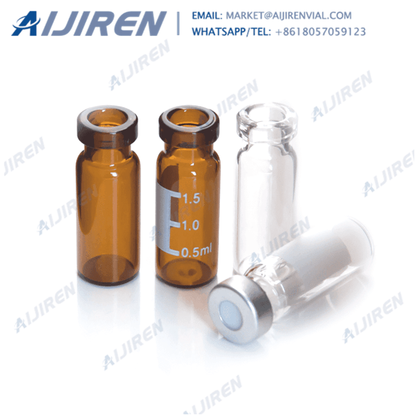 PTFE/red rubber septa sample storage crimp neck vial online